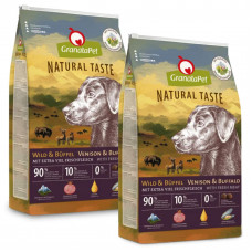 GranataPet Natural Taste Venison & Bufallo - bezzbożowa karma dla psa, dziczyzna i bawół - 2x 12kg