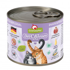 GranataPet DeliCatessen Duck & Poultry - bezzbożowa mokra karma dla kota, kaczka i drób - 200g
