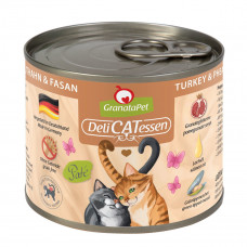 GranataPet DeliCatessen Turkey & Pheasant - bezzbożowa mokra karma dla kota, indyk i bażant - 200g