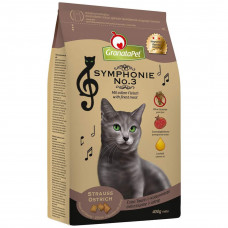 GranataPet Symphonie No.3 - bezzbożowa sucha karma dla kota, struś - 300g