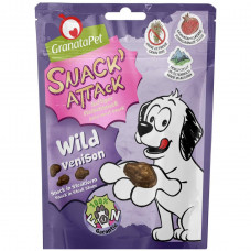 GranataPet Snack Attack Wild 100g - prírodné mäsové pochúťky pre psov, divinu