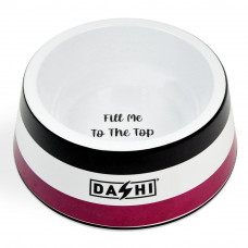 Dashi Stripes Purple & Black Bowl - melamínová miska, pre psov a mačky - L