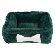 Blovi Bed Fluffy Bone Emerald - mięciutkie, puszyste i relaksacyjne legowisko dla psa, szmaragdowe - M