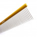 Artero Nature Giant Gold Comb - duży grzebień z aluminiowym uchwytem, z średnim rozstawem zębów, piny 36 mm
