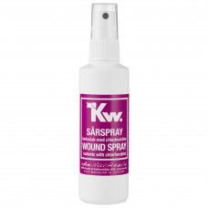 KW Wound Spray 100 ml - izotonická kvapalina na drobné rezné rany a rany u psov a mačiek, s chlórhexidínom