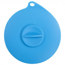 Dexas Flexible Suction Lid - silikonowa pokrywka na puszki z karmą, samouszczelniająca - Niebieski
