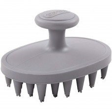 Dexas BrushBuster - silikónová kefa pre psov a mačky, na použitie na suché aj mokré vlasy - Grey