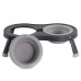 Dexas Double Elevated Feeder Small - misky pre psov na stojane, skladacie, malé - Grey