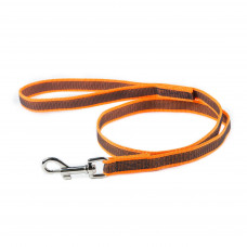 Julius K9 Color & Gray Supergrip Leash With Handle Orange - smycz dla psa, antypoślizgowa, pomarańczowa - 100cm/20mm