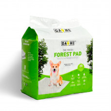 Dashi Forest Pad 30 ks. - antibakteriálne hygienické podložky pre zvieratá, vyrobené z borovicového páperia - 60x40cm