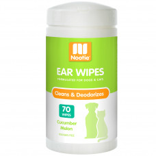 Nootie Ear Wipes Clean&Deodorizes 70 ks. - obrúsky na čistenie uší pre psov a mačky s vôňou uhorky a melónu