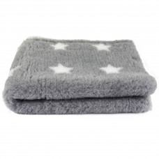 Blovi DryBed VetBed A+ - protišmyková posteľ, pelech pre zvieratá, sivá s bielymi hviezdičkami - 75x50cm