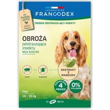 Francodex Repellent Colar - obojok proti hmyzu pre psov 10-20 kg (60 cm)