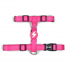 Dashi Solid Back Harness Pink - nastaviteľný postroj na stráženie psa, ružový - M