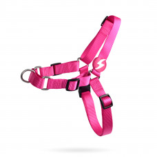 Dashi Solid Front Harness Pink - postroj pre nórskeho psa, bez ťahania, ružový - L