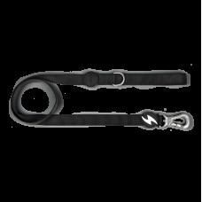 Dashi Solid Leash Black 120cm - mestské vodítko, nylon, čierne - M