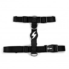 Dashi Solid Back Harness Black - nastaviteľný postroj na ochranu psa, čierny - L