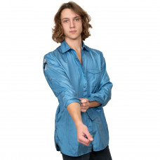 Tikima Ambra Shirt Blue - udržiavacia mikina s dlhým rukávom, košeľa, modrá - S