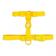 Dashi Colorflex chrbtový postroj žltý - nastaviteľný, vodeodolný postroj na stráženie psov, žltý - L