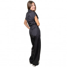 Tikima Favona Shirt Black - kombinezon groomerski z krótkim rękawem, czarny - L