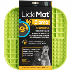 LickiMat Slomo XL - mata do lizania dla średniego i dużego psa, twarda - Zielony