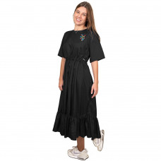 Tikima Lioni Shirt Black - dlhé upravovacie šaty - M