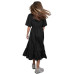 Tikima Lioni Shirt Black - dlhé upravovacie šaty - L