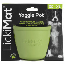 LickiMat Yoggie Pot - zabawka do wylizywania dla psa, kubeczek z wypustkami - Zielony