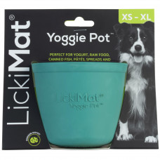 LickiMat Yoggie Pot - zabawka do wylizywania dla psa, kubeczek z wypustkami - Turkusowy