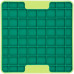 LickiMat Mini Tuff Playdate - malá ligotavá podložka pre malého psíka, tvrdý, kockovaný vzor - Zelená