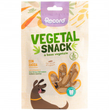 Record Vegetal Snack with Pumpkin 75g - vegetariánske maškrty pre psov, nízkokalorické, tekvicové