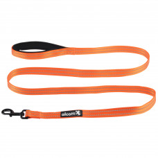 Alcott Adventure Leash 180cm Orange - odblaskowa smycz taśmowa dla psa, pomarańczowa - S