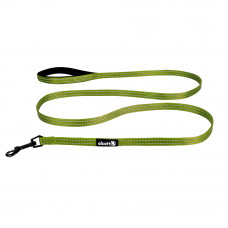 Alcott Adventure Leash 180cm Green - odblaskowa smycz taśmowa dla psa, zielona - S