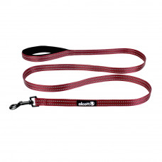 Alcott Adventure Leash 180cm Red - odblaskowa smycz taśmowa dla psa, czerwona - M