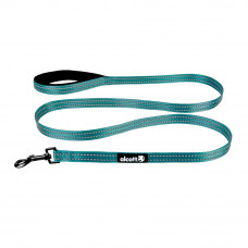 Alcott Adventure Leash 180cm Blue - reflexné páskové vodítko pre psov, modré - M
