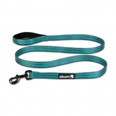 Alcott Adventure Leash 180cm Modrá - reflexná stuha vodítko pre psa, modrá - L