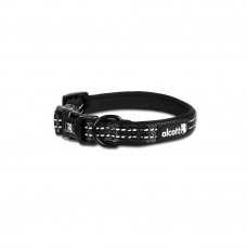 Alcott Adventure Collar Black - reflexný obojok pre psa, čierny - S