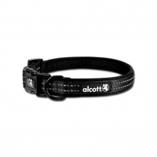Alcott Adventure Collar Black - reflexný obojok pre psa, čierny - M