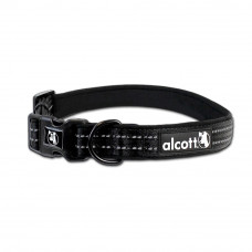 Alcott Adventure Collar Black - reflexný obojok pre psa, čierny - L