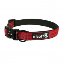 Alcott Adventure Collar Bright Red - reflexný obojok pre psa, intenzívna červená - S