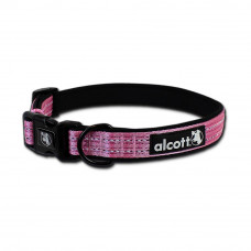 Alcott Adventure Collar Pink- odblaskowa obroża dla psa, różowa - S