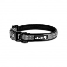 Alcott Adventure Collar Grey - reflexný obojok pre psa, sivý - M