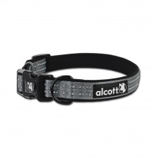 Alcott Adventure Collar Grey - reflexný obojok pre psa, sivý - L