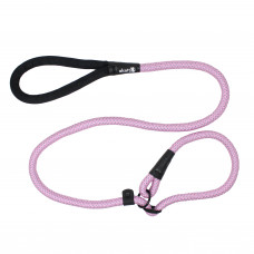 Alcott Adventure Slip Rope Leash 150cm Pink - reflexné lanové vodítko pre psov, ružové - S/M