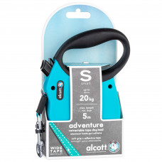 Alcott Adventure Retractable Leash Blue - odblaskowa smycz automatyczna dla psa, niebieska - S
