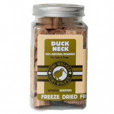 Kiwi Walker Snacks Duck Neck 70g - 100% kačacie krky, lyofilizované, prírodné maškrty pre psov a mačky