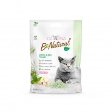 Cat&Rina BeNatural Tofu Litter Green Tea - vonná podstielka pre mačky, zelený čaj, hrudkujúca, biologicky odbúrateľná peleta - 5,5 l (2,45 kg)
