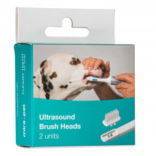 Ultrazvukové kefkové hlavice Cleany Teeth 2 ks. - jednostranné hlavice pre ultrazvukové zubné kefky