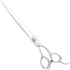 Geib Kiss Silver Pink Straight Scissors - wysokiej jakości nożyczki proste z mikroszlifem i srebrnym wykończeniem - 9,5
