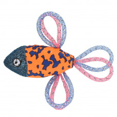 Flamingo Cat Asli Fish 12,5 cm - hračka pre mačku, rybička s hrkálkou a sieťkou - oranžová Flamingo Cat Asli Fish 12,5 cm - hračka pre mačku, rybička s hrkálkou a sieťkou - oranžová